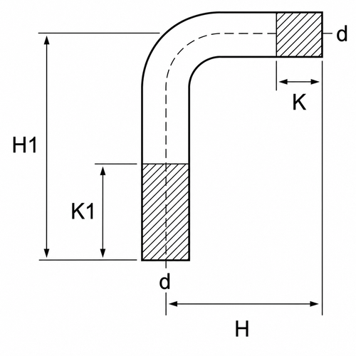 Bogen 90°