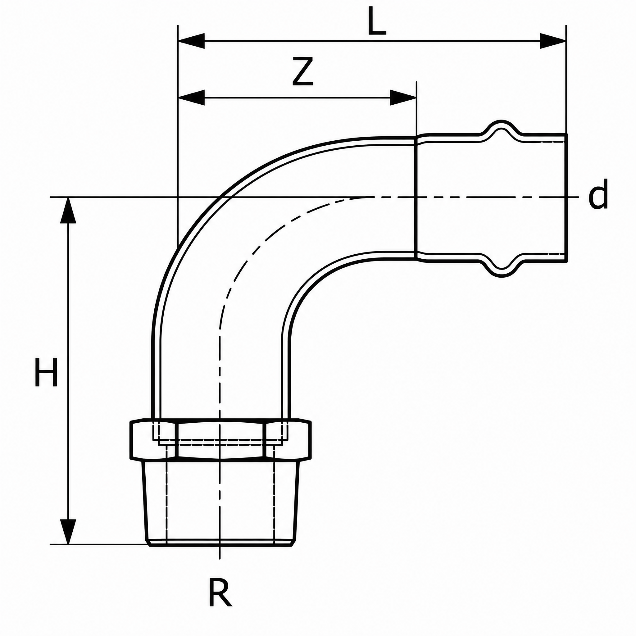 316L-V-EL90-PT-R-Z