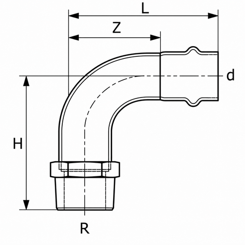 316L-V-EL90-PT-R-Z